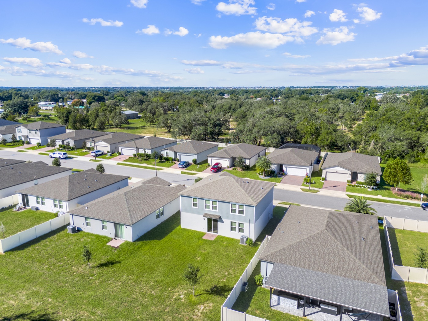 Aerial view of Deer Run at Crosswinds
